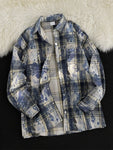 Men's Plus Size Plaid Button Up Casual Shacket view 2