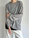 Men's Plus Size Heathered Long-Sleeve T-Shirt view 2