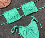 Frill Trim Ruched Bikini Set view 27