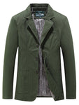 Men's Plus Size Casual Lapel Collar Blazer view 1
