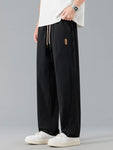 Men's Plus Size Loose Fit Drawstring Casual Pants view 4