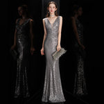 Sequin Mermaid Evening Gown view 10