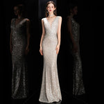 Sequin Mermaid Evening Gown view 11