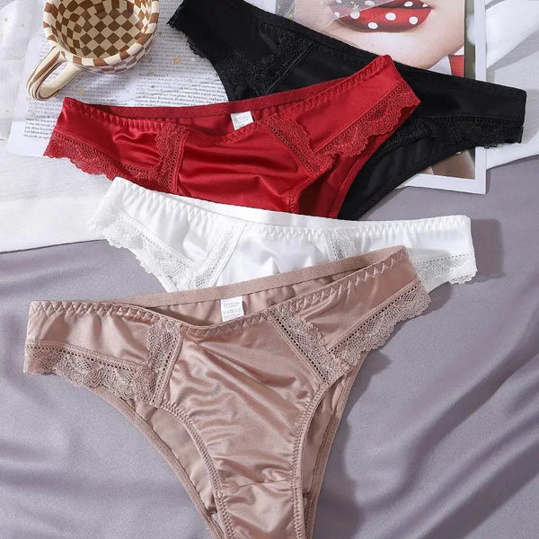 Silky Satin Lace Panties