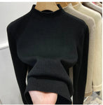Velvet-Lined Turtleneck Sweater view 6