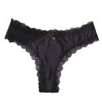 Satin Silk Ruffle Thong view 14