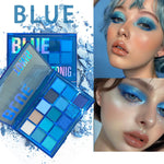 Blue-Toned Eyeshadow Palette, 15 Shades view 1