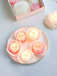 Hand-Shaped Rose Candles, Set of 4 view 6