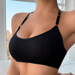 Backless Ribbed Bra view 4