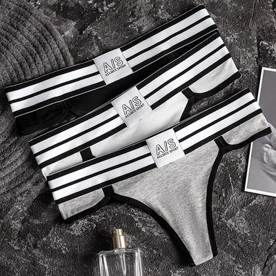 Contrast-Trim Low-Rise Thong