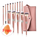 14-Piece Rose Gold Brush Set view 9
