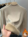 Velvet-Lined Turtleneck Sweater view 1