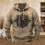 Vintage Compass Graphic Hoodie view 4