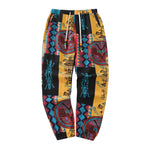 Floral Print Linen Joggers view 5