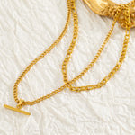 Layered Gold Necklace Set view 4
