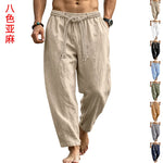 Linen Drawstring Trousers view 1