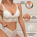 Lace Bralette & Panty Set, Wireless view 2