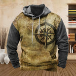 Vintage Compass Graphic Hoodie view 6