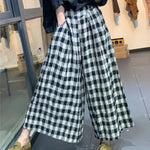 Houndstooth Wide-Leg Trousers view 8