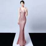 Sequin Mermaid Evening Gown view 12