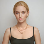 Layered Gold Necklace Set view 2