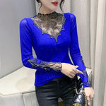 Sequin Mesh Long-Sleeve Top view 4