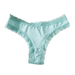 Satin Silk Ruffle Thong view 8