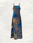 Bohemian Totem Print Halter Maxi Dress view 2