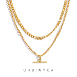 Layered Gold Necklace Set view 1