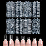 120pc Marble Press-On Nail Set view 1
