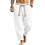 Linen Drawstring Trousers view 2