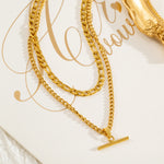 Layered Gold Necklace Set view 8