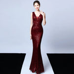 Sequin Mermaid Evening Gown view 6