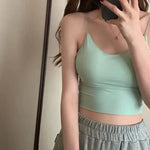 Ice Silk Tank Bra Top view 5