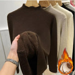 Velvet-Lined Turtleneck Sweater view 2