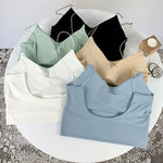 Ice Silk Tank Bra Top view 3