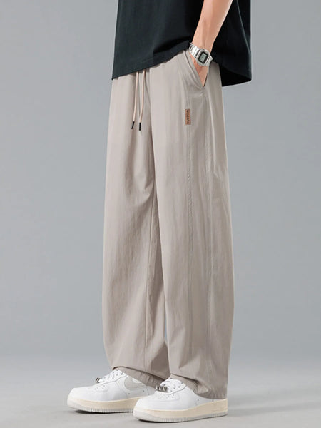 Men's Plus Size Loose Fit Drawstring Casual Pants