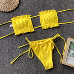 Frill Trim Ruched Bikini Set view 23