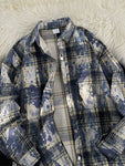 Men's Plus Size Plaid Button Up Casual Shacket view 4